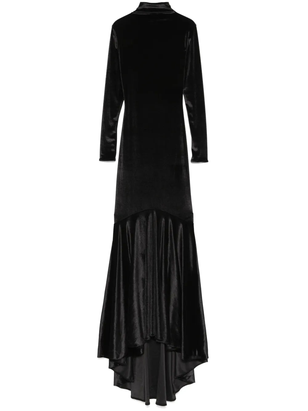 Atu Body Couture Velvet Maxi Dress — Black — Size XS — Front View