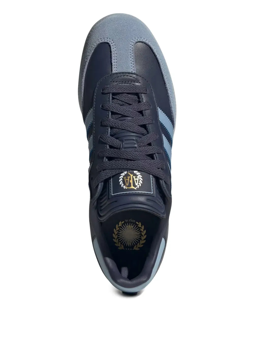 adidas Samba Argentine Football Association - Away Kit Sneakers — Navy Blue — Size US M 9.5 - US W 11 — Side View