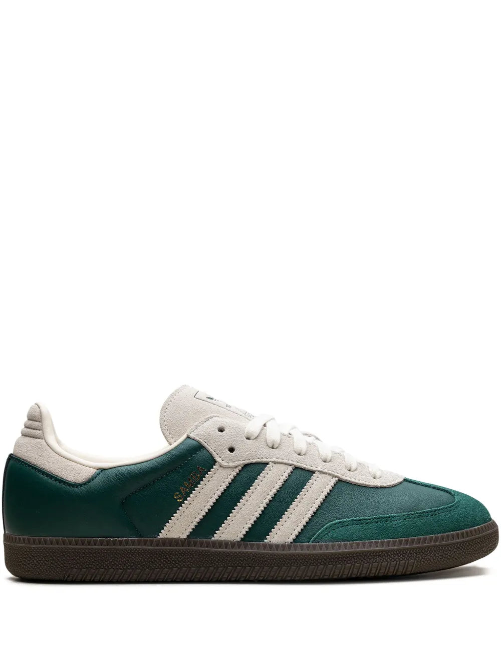 adidas Samba Og Collegiate Green/Cream White/Gum Sneakers — Green — Size US M 9.5 - US W 11 — Front View