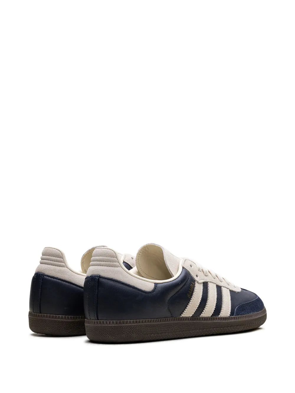 adidas Samba Og Aurora Ink/Cream White Sneakers — Navy Blue/White — Size US M 10.5 - US W 12 — Back View