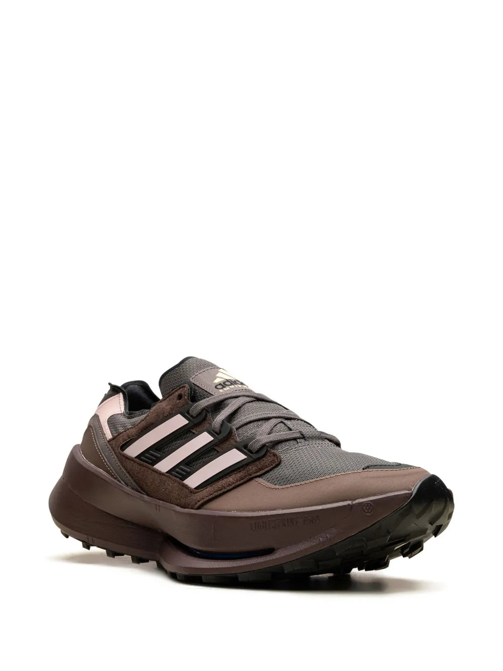 adidas Equipment Agravic Charcoal/Sand Pink/Brown Sneakers — Brown — Size US M 10.5 - US W 12 — Side View
