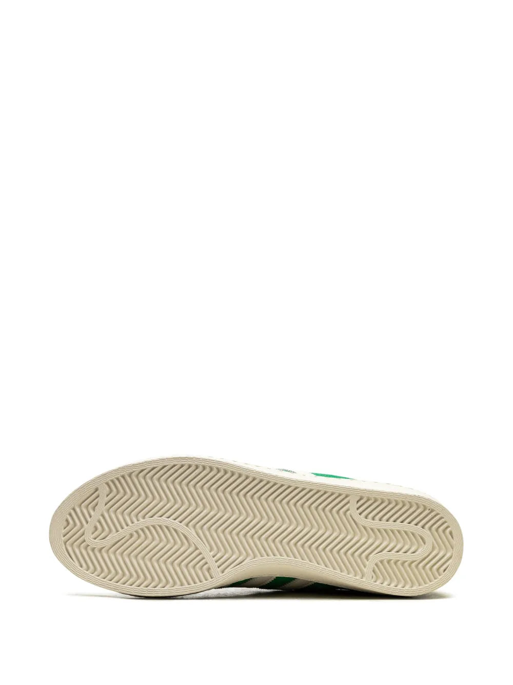 adidas Jabbar Cream White/Green/Gold Metallic Sneakers — Green — Size US M 11 - US W 12.5 — Top View