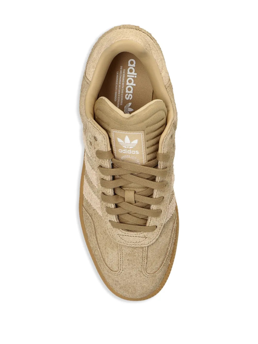 adidas Samba Xlg Sneakers — S/ Beige — Size US M 10 - US W 11.5 — Top View