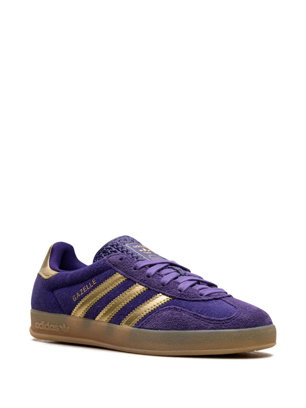 adidas Gazelle Indoor West Nyc Wizard Sneakers — Purple — Size US M 6 - US W 7.5 — Side View
