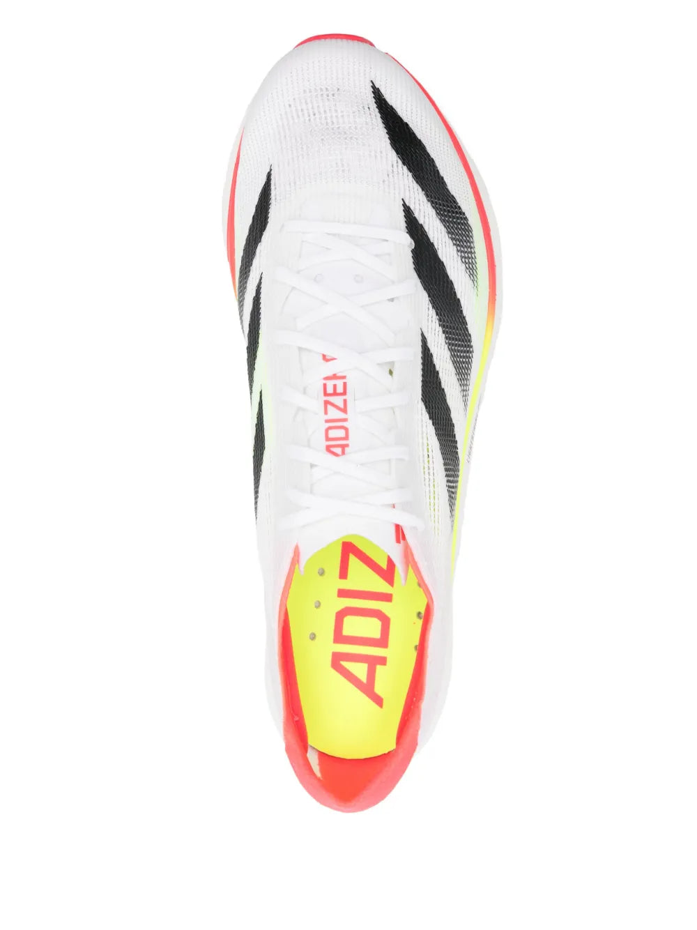 adidas Adizero Takumi Sen 10 Sneakers — White — Size US M 7 - US W 8.5 — Top View
