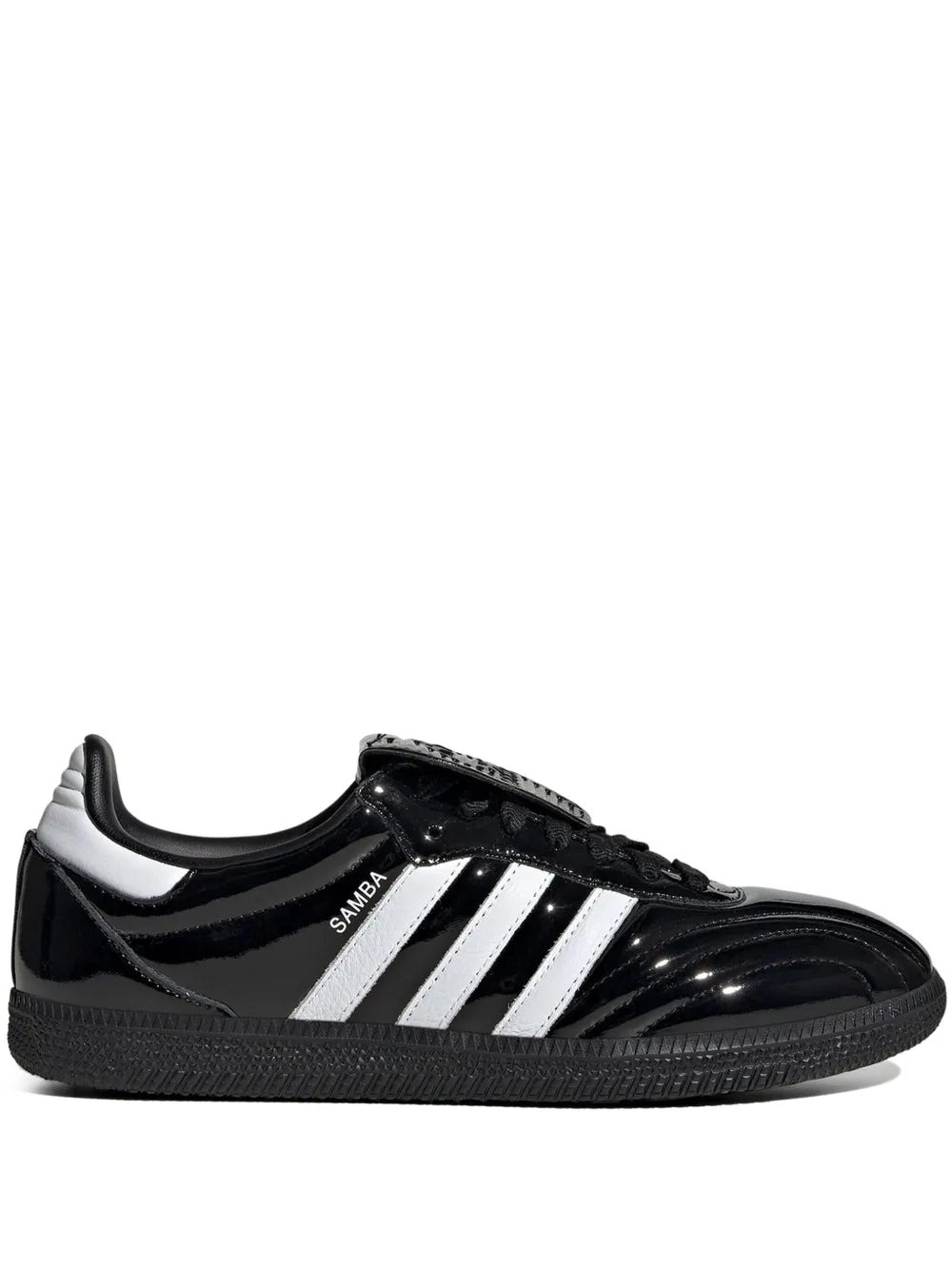 adidas Samba Lt Black Patent Leather Sneakers — Same as shown — Size US M 10.5 - US W 12 — Front View