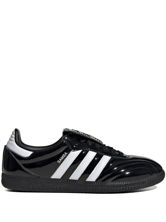 adidas Samba Lt Black Patent Leather Sneakers — Same as shown — Size US M 10.5 - US W 12 — Front View