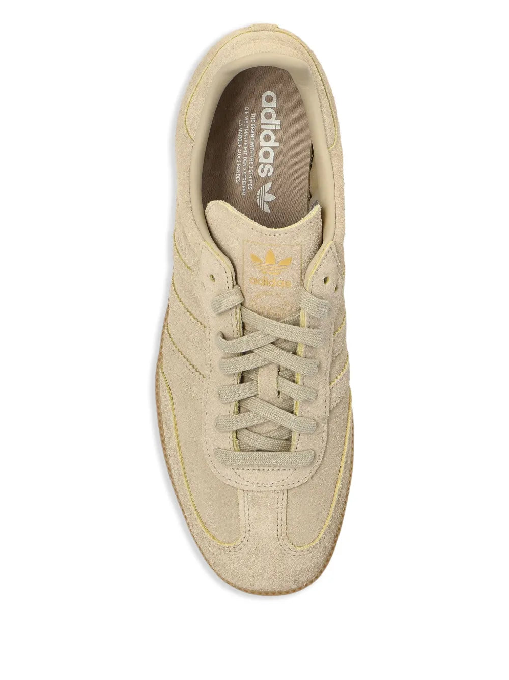 adidas Samba Sneakers — S/ Beige — Size US M 9 - US W 10.5 — Top View