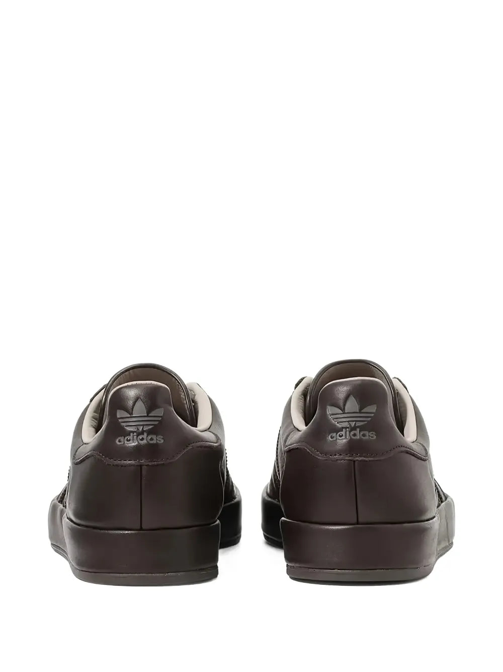 adidas Gazelle Indoor Luxe Pack - Dark Brown/Wonder Beige Sneakers — Coffee Brown — Size US M 3.5 - US W 5 — Back View