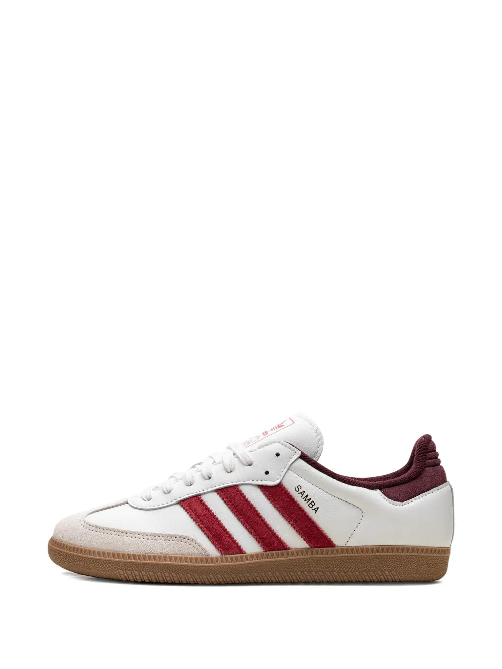 adidas Samba Og Core White/Better Scarlet/Shadow Red Sneakers — White — Size US M 9.5 - US W 11 — Detail View