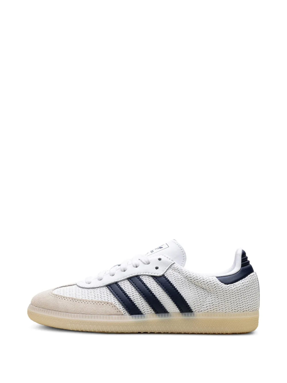 adidas Samba Knit White/Night Indigo Sneakers — White — Size US M 10.5 - US W 12 — Detail View