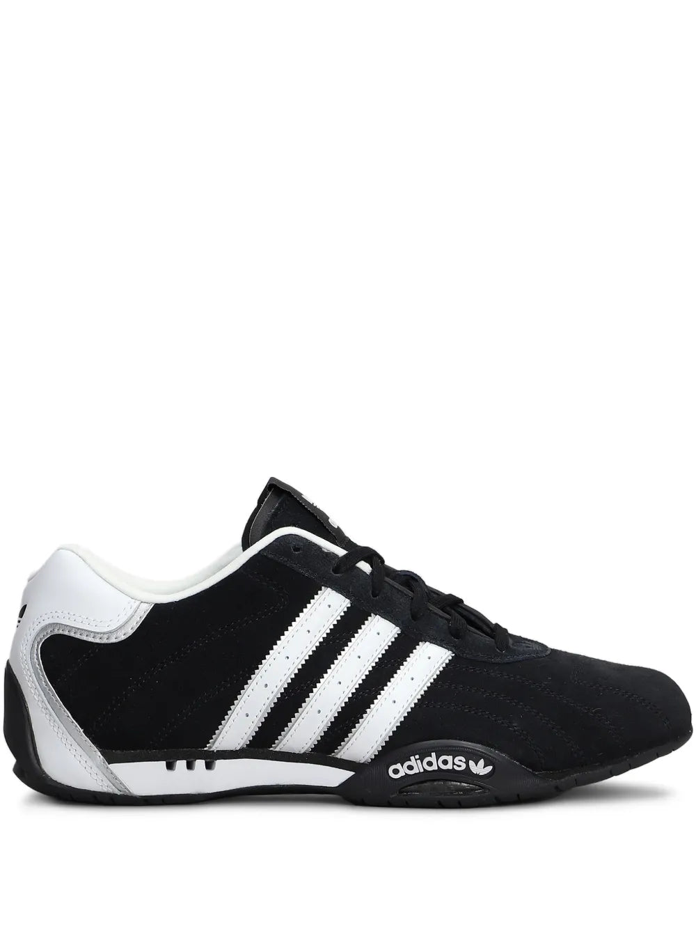 adidas Adi Racer Lo Core Sneakers — Black — Size US M 3.5 - US W 5 — Front View