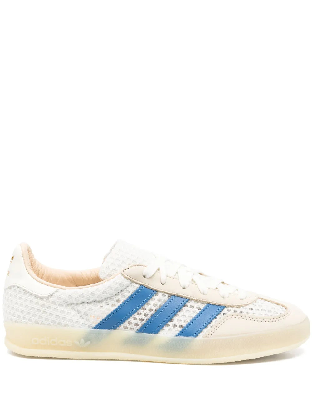 adidas Originals Gazelle Indoor Sneakers — White — Size US M 4.5 - US W 6 — Front View