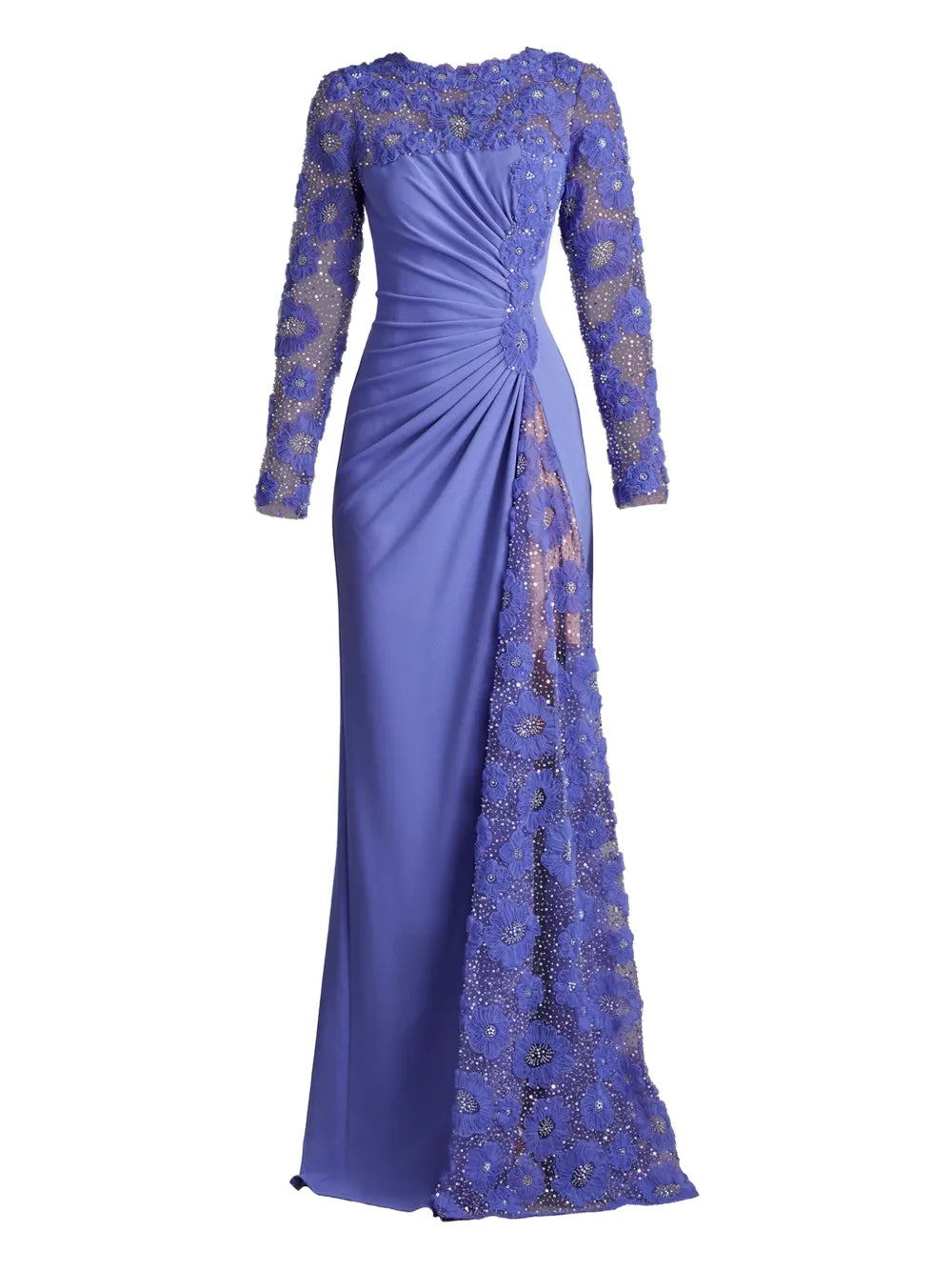 Tadashi Shoji Sequin Embellished Dress — Purple — Size XS — Front View