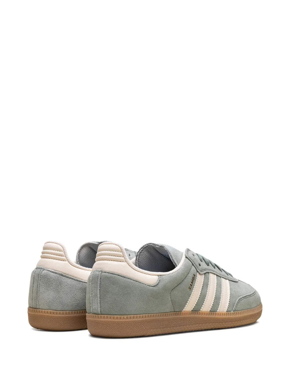 adidas Samba Silver Green/Wonder White Sneakers — Silver Green — Size US M 8.5 - US W 10 — Back View