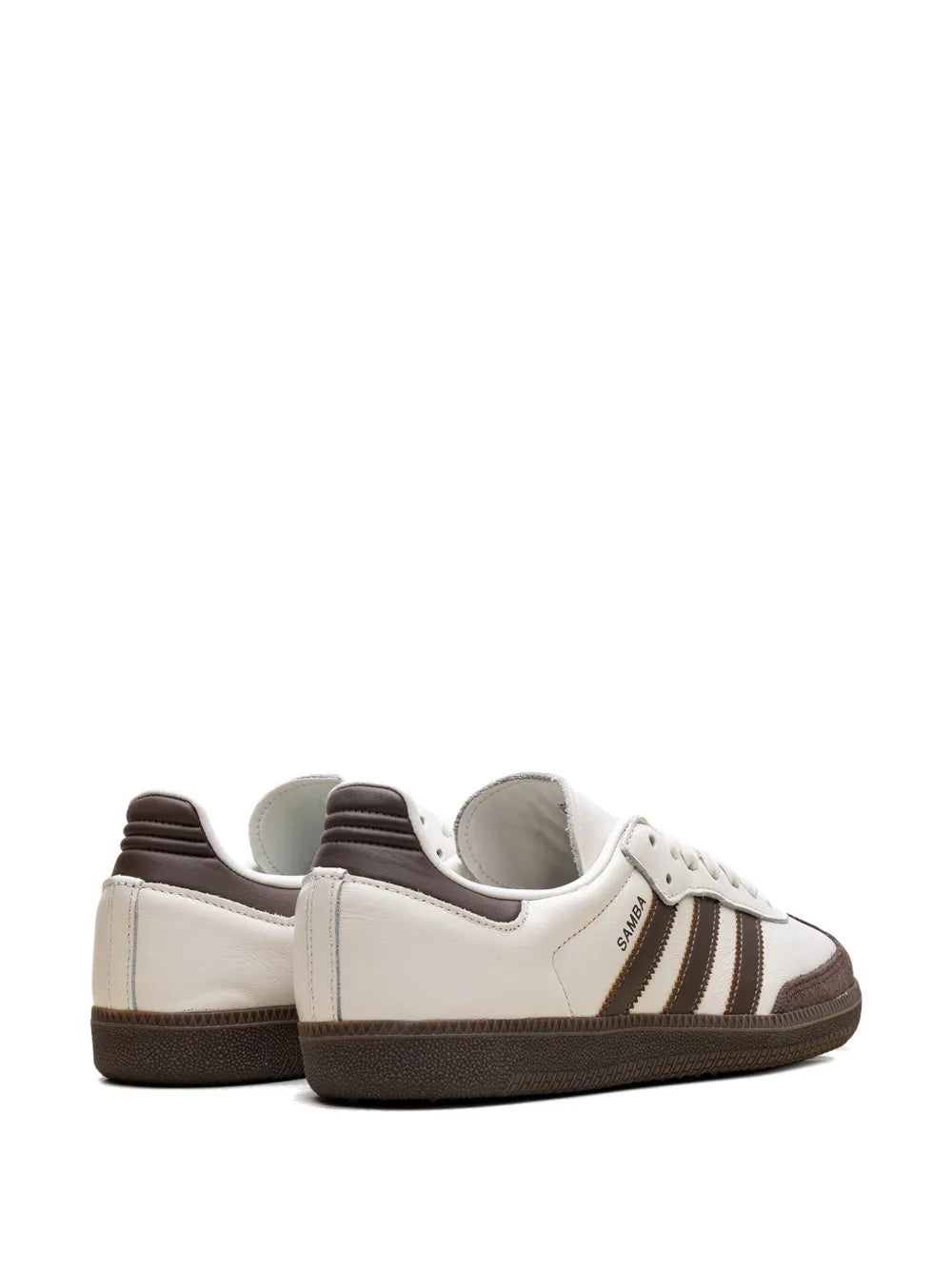 adidas Samba Og Off White/Earth Strata/Gum Sneakers — Light Beige — Size US M 11 - US W 12.5 — Back View