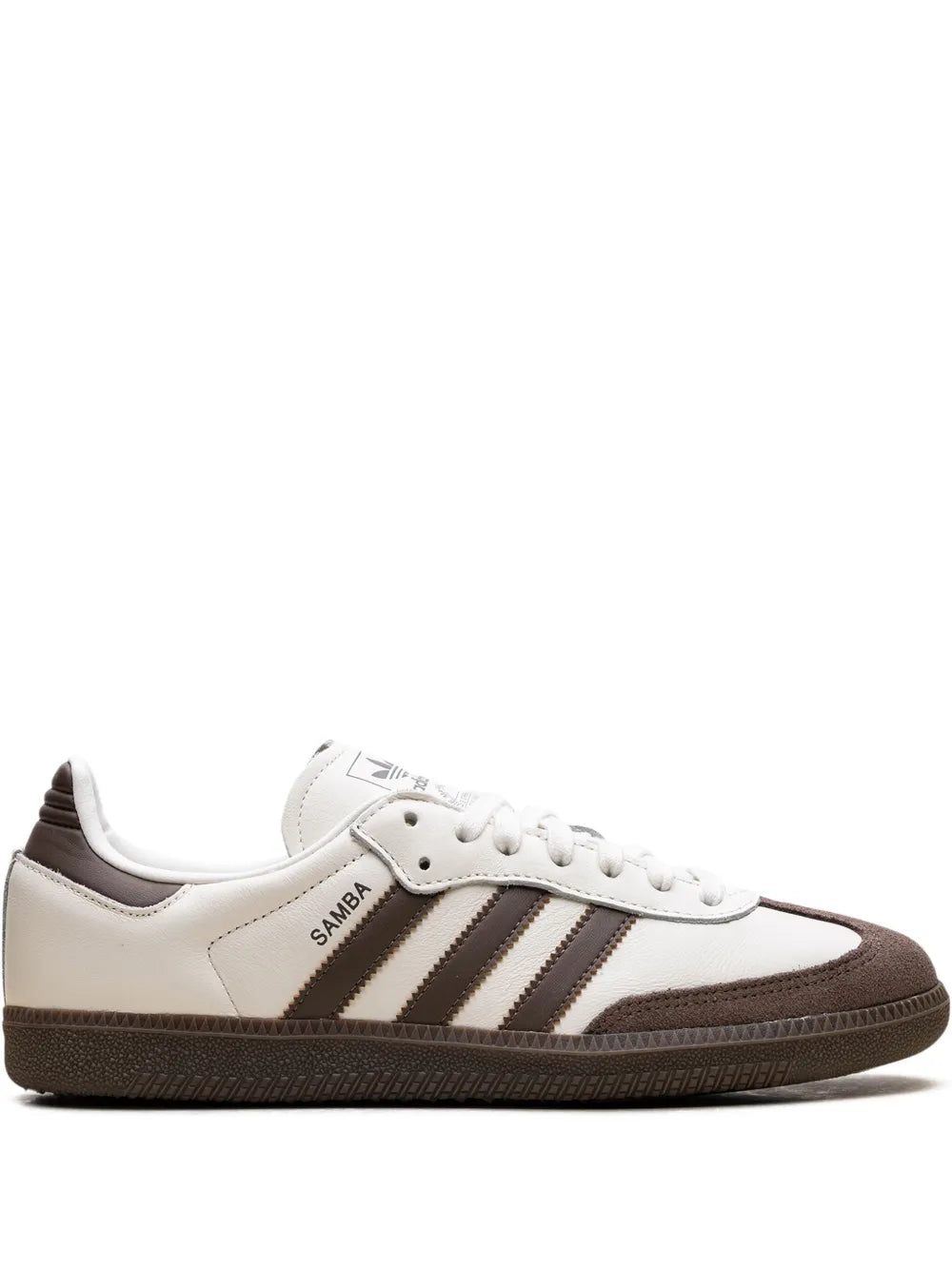 adidas Samba Og Off White/Earth Strata/Gum Sneakers — Light Beige — Size US M 11 - US W 12.5 — Front View