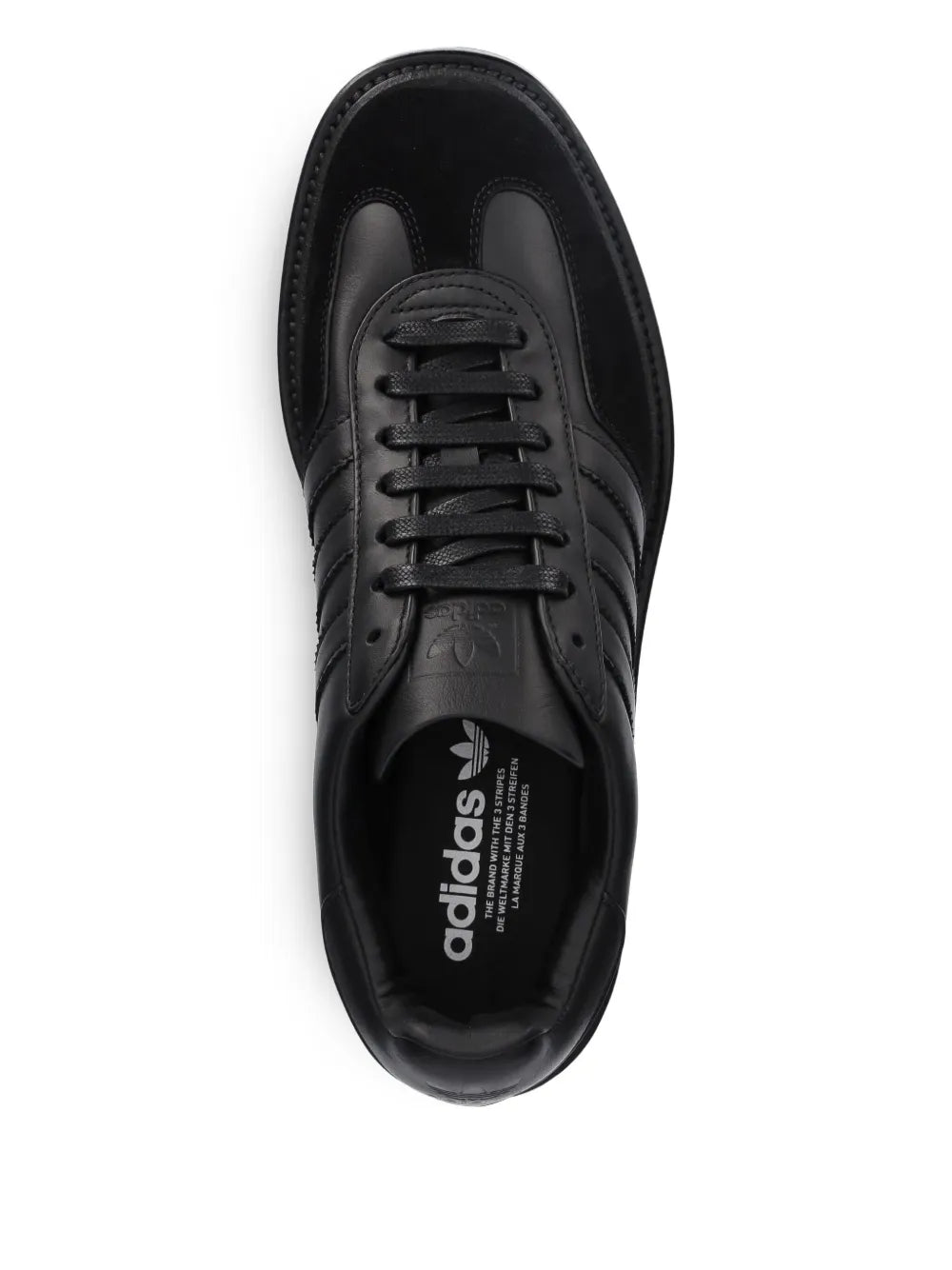 adidas Gazelle Three-Stripes Platform Sneakers — Black — Size US M 8.5 - US W 10 — Back View