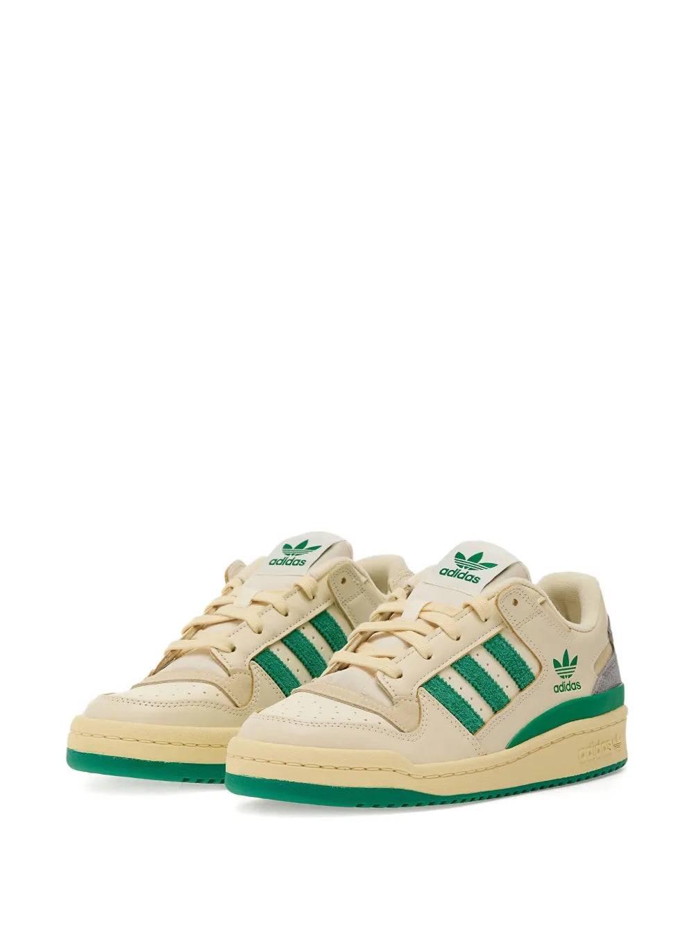 adidas Forum Low Cl Logo Low-Top Sneakers — Crew White — Size US M 8.5 - US W 10 — Side View