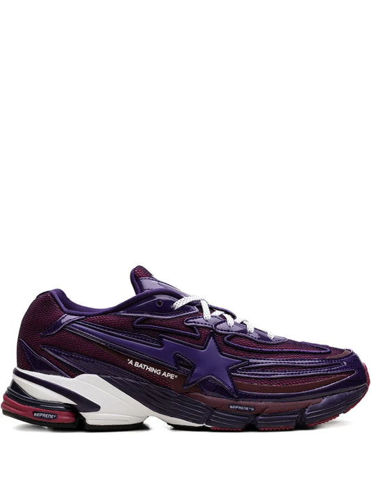 adidas Orketro Bape Dark Purple Sneakers — Dark Purple — Size US M 4.5 - US W 6 — Front View
