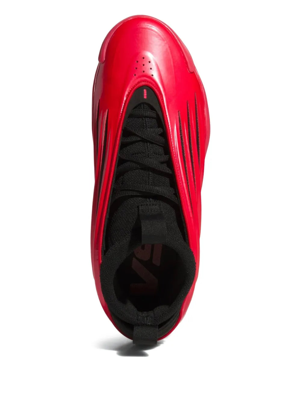 adidas Harden Vol. 9 Red Metallic Sneakers — Red — Size US M 9 - US W 10.5 — Side View