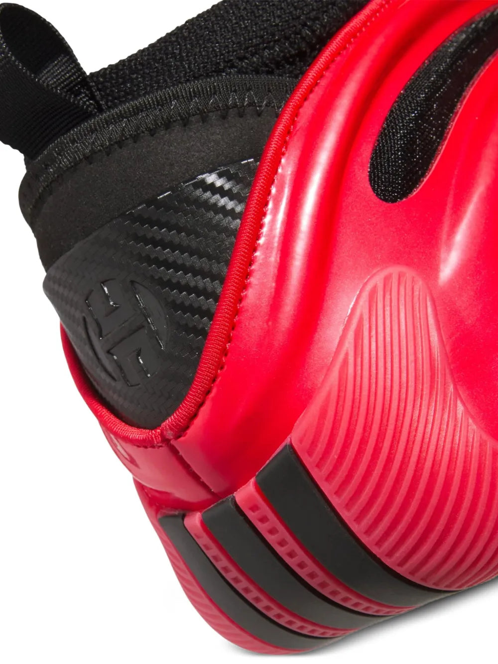 adidas Harden Vol. 9 Red Metallic Sneakers — Red — Size US M 9 - US W 10.5 — Top View