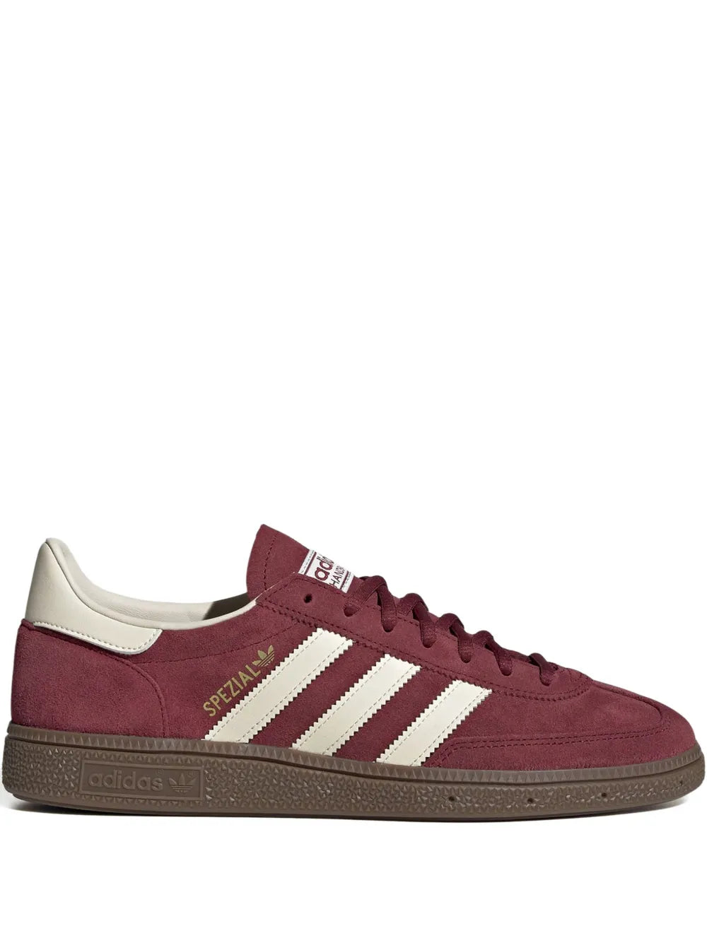 adidas Handball Spezial Burgundy/Cream White/Gum Sneakers — Burgundy — Size US M 8.5 - US W 10 — Front View