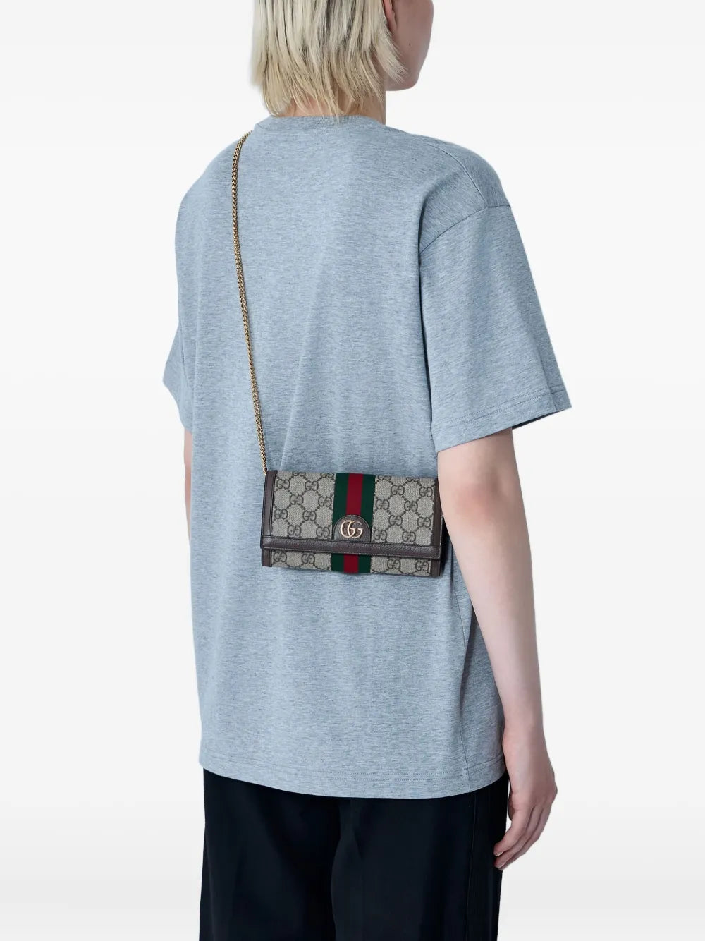 Gucci Gg Canvas Chain Wallet — Same as shown — Size One Size — Side View