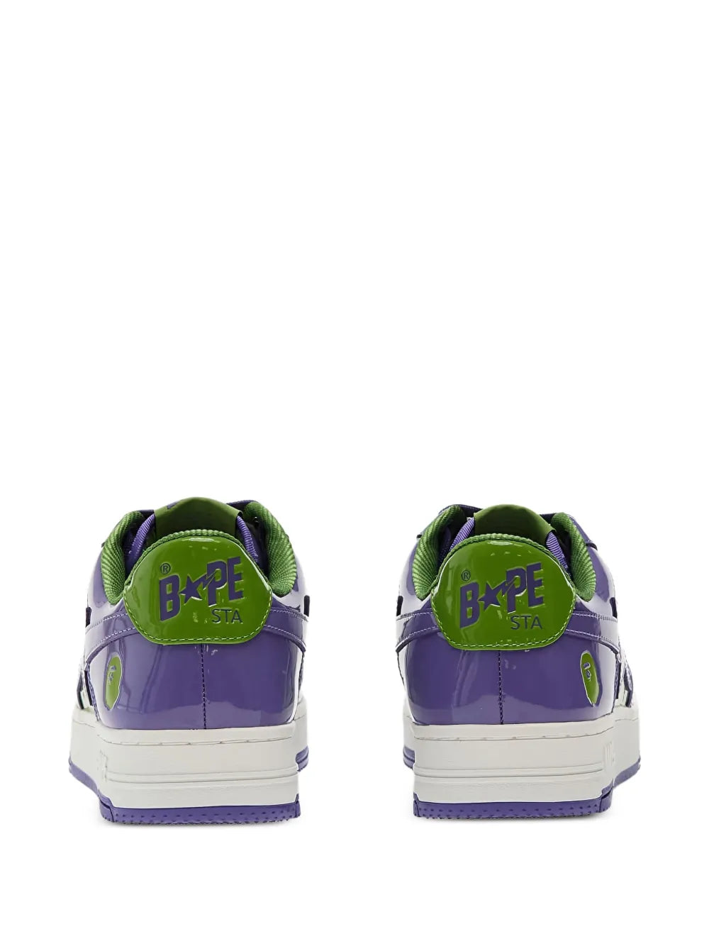 A Bathing Ape?Bape Sta #1 Sneakers — Purple — Size US M 3.5 - US W 5 — Top View