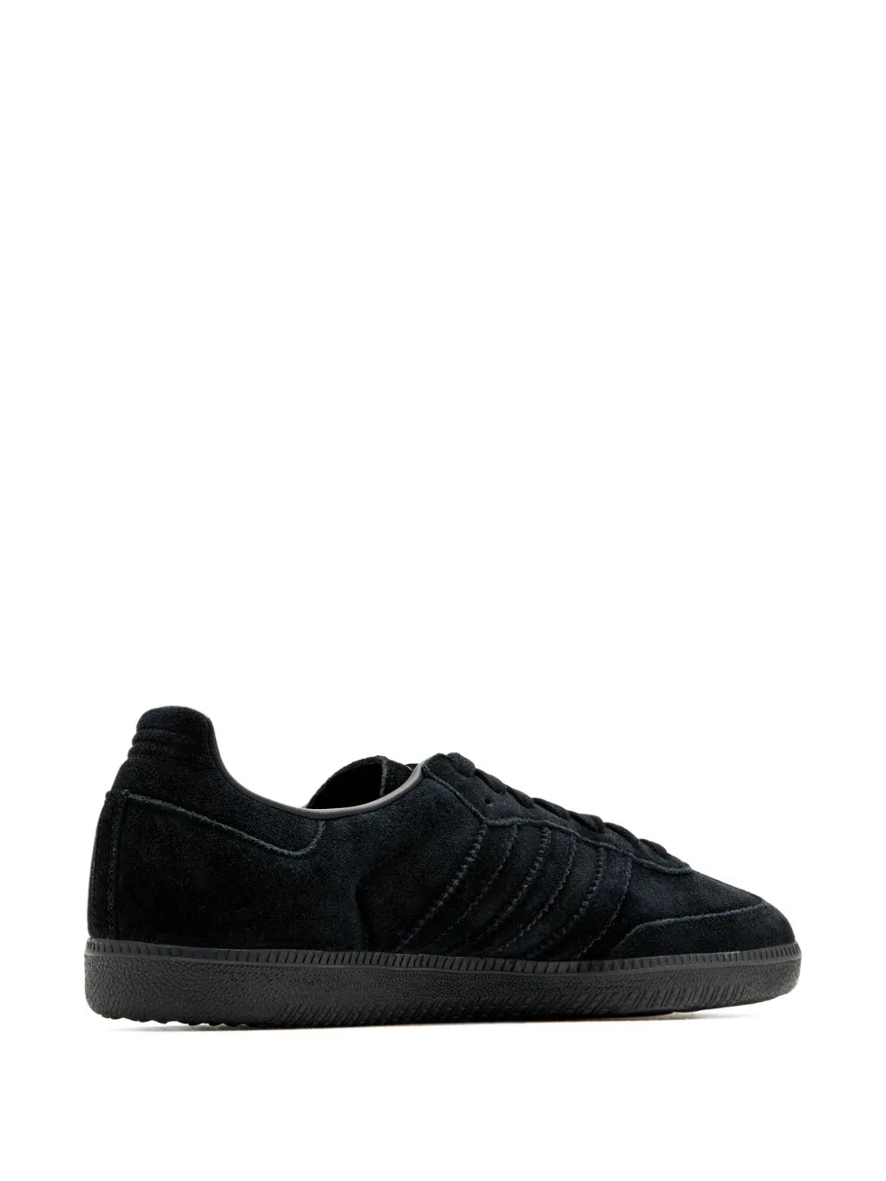 adidas Samba Suede-Leather Sneakers — Black — Size US M 7 - US W 8.5 — Side View
