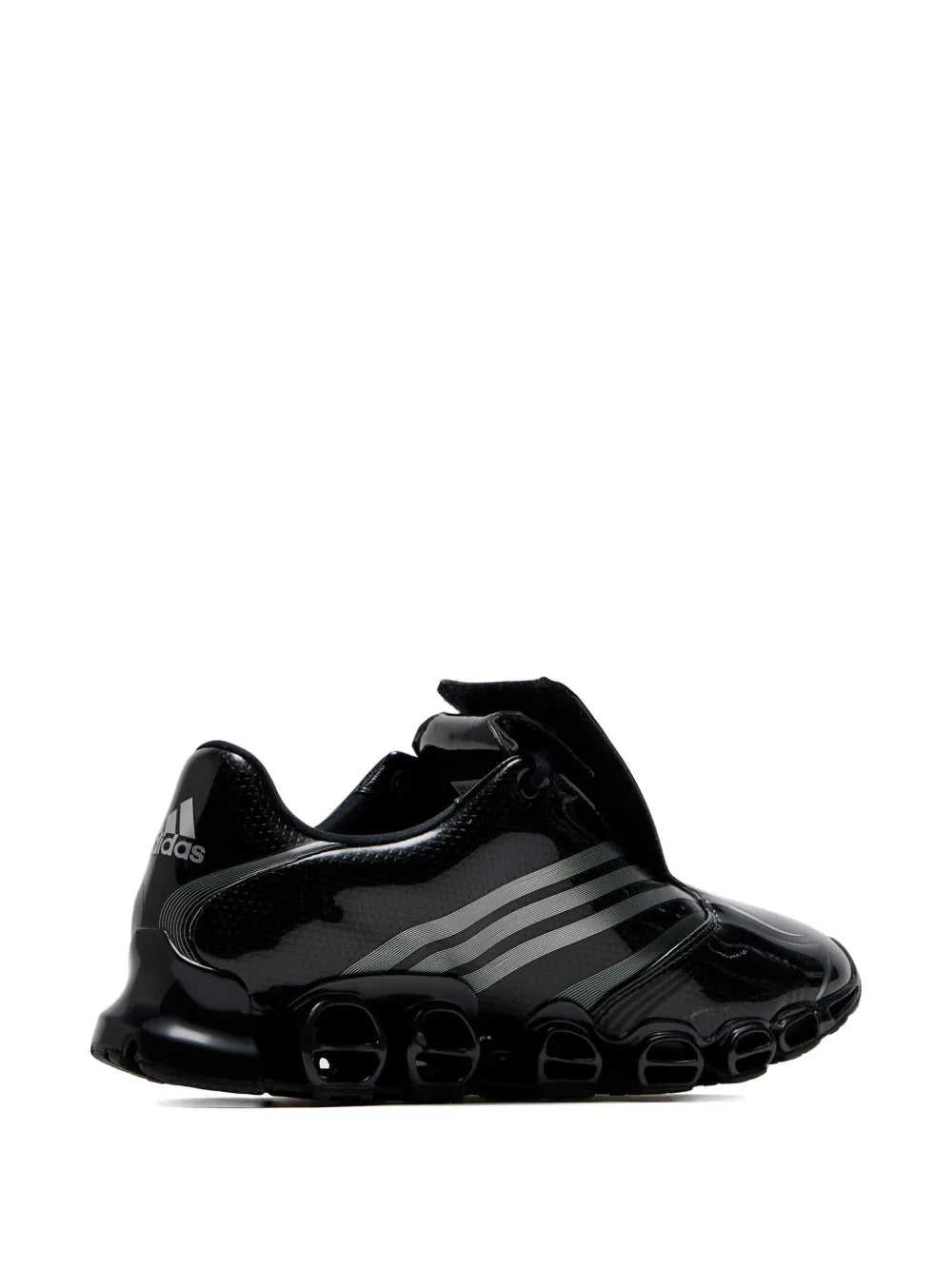 adidas Megaride F50 Stripes-Detail Sneakers — Black — Size US M 10 - US W 11.5 — Back View
