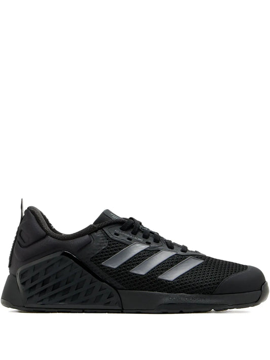 adidas Dropset 3 Mesh-Panel Sneakers — Black — Size US M 10.5 - US W 12 — Front View