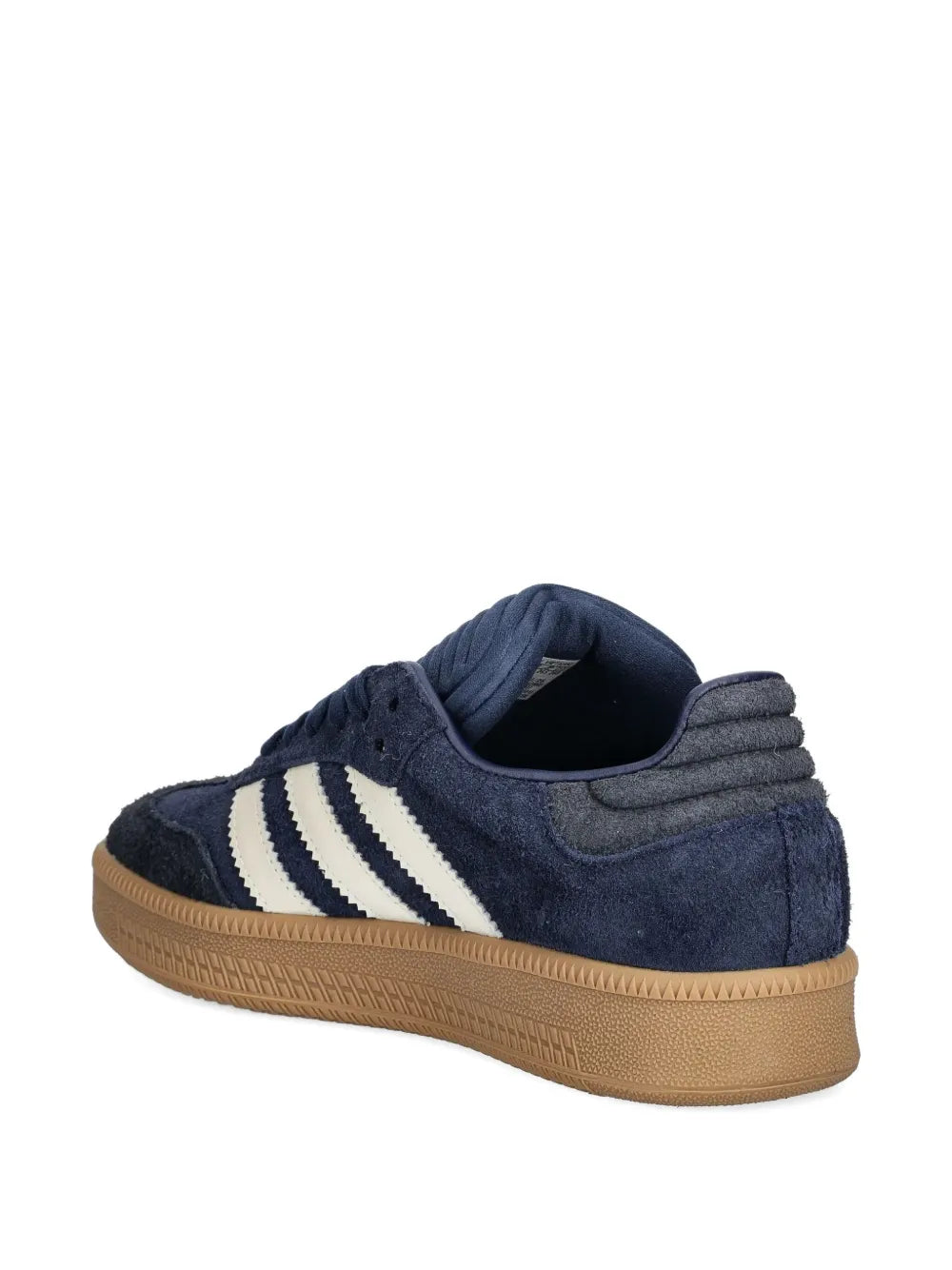 adidas Samba Xlg Three-Stripe Suede Sneakers — Navy Blue — Size US M 9 - US W 10.5 — Back View