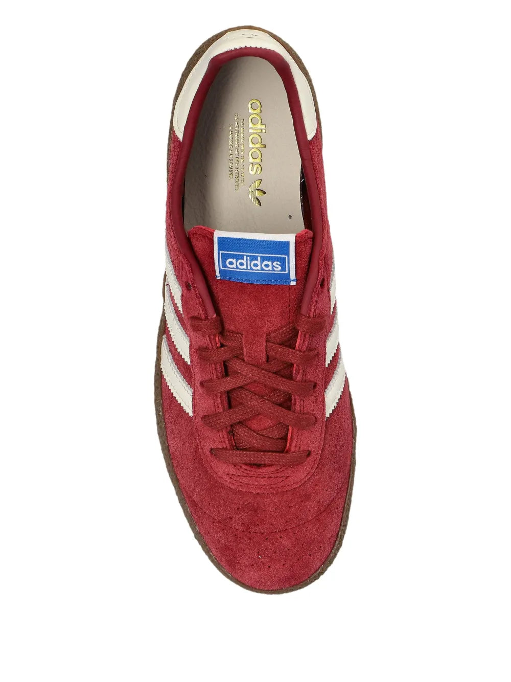 adidas Montreal 76 Suede Sneakers — Dark-Red — Size US M 10 - US W 11.5 — Top View