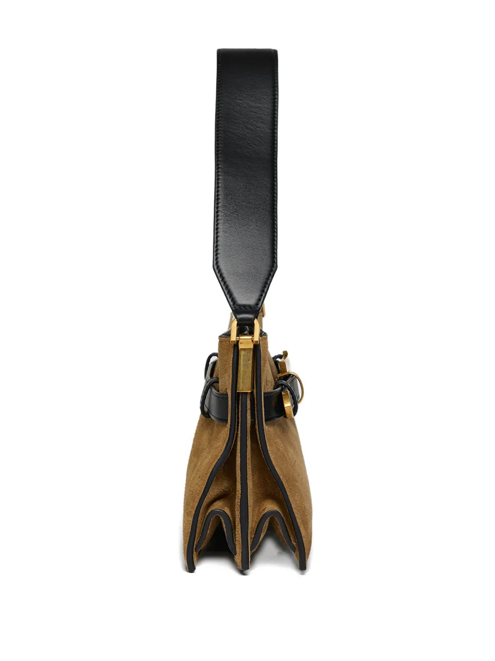 Nanushka Mini Harmonica Buckle Detail Leather Shoulder — Same as shown — Size One Size — Top View