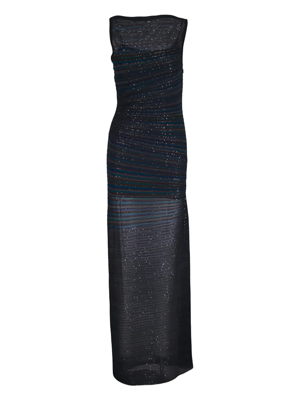 Missoni Sequinned Sleeveless Maxi Dress — Black — Size XS — Front View