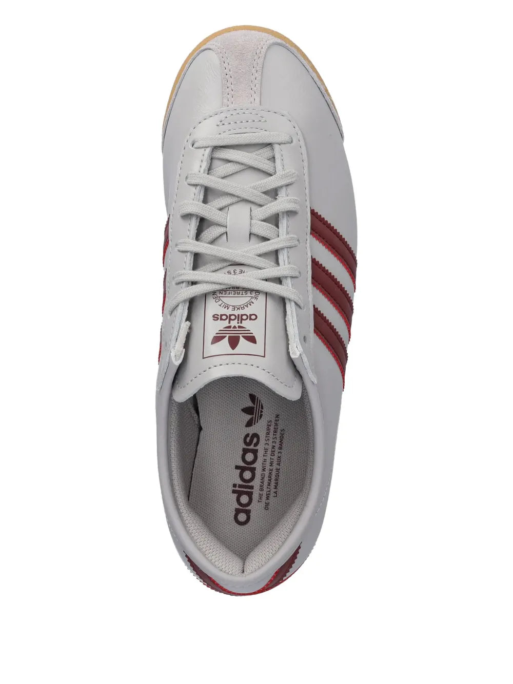 adidas Italia 70S Leather Sneakers — Grey — Size US M 11 - US W 12.5 — Back View