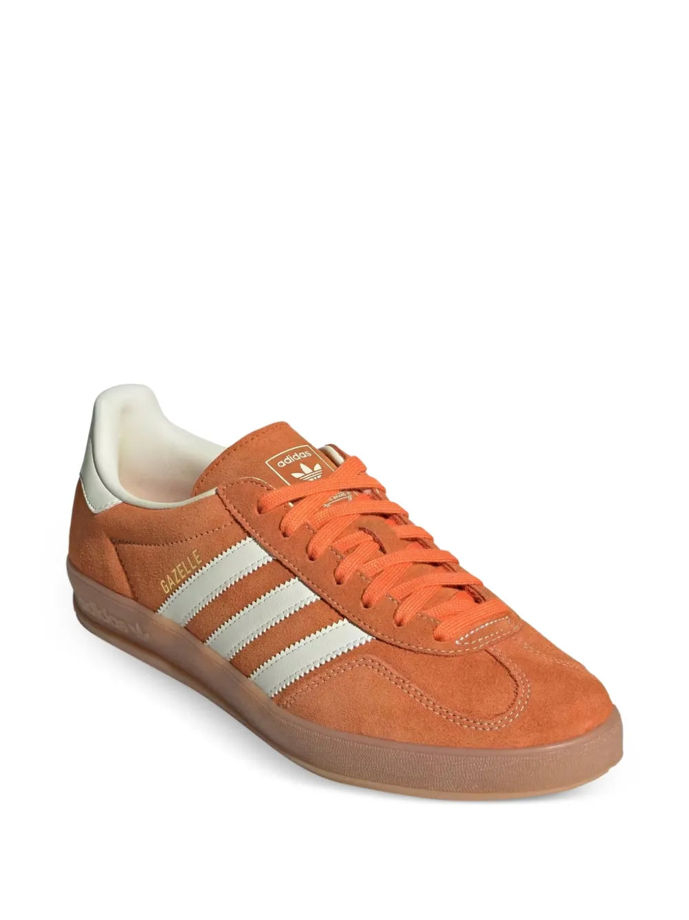 adidas Gazelle Indoor Orange / Off White Sneakers — Orange — Size US M 5.5 - US W 7 — Side View
