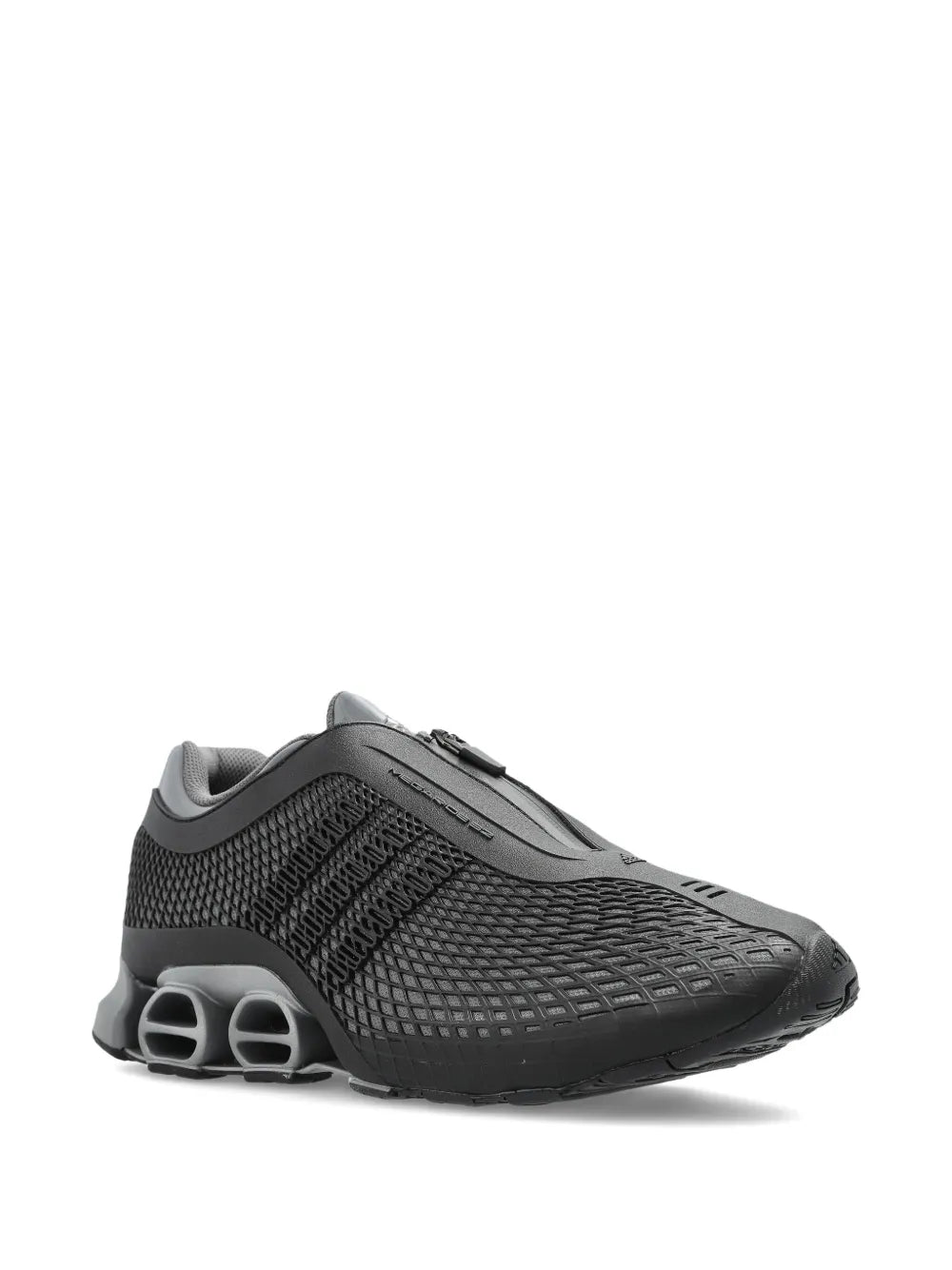 adidas Megaride S2 Zip-Up Sneakers — Grey — Size US M 10 - US W 11.5 — Side View