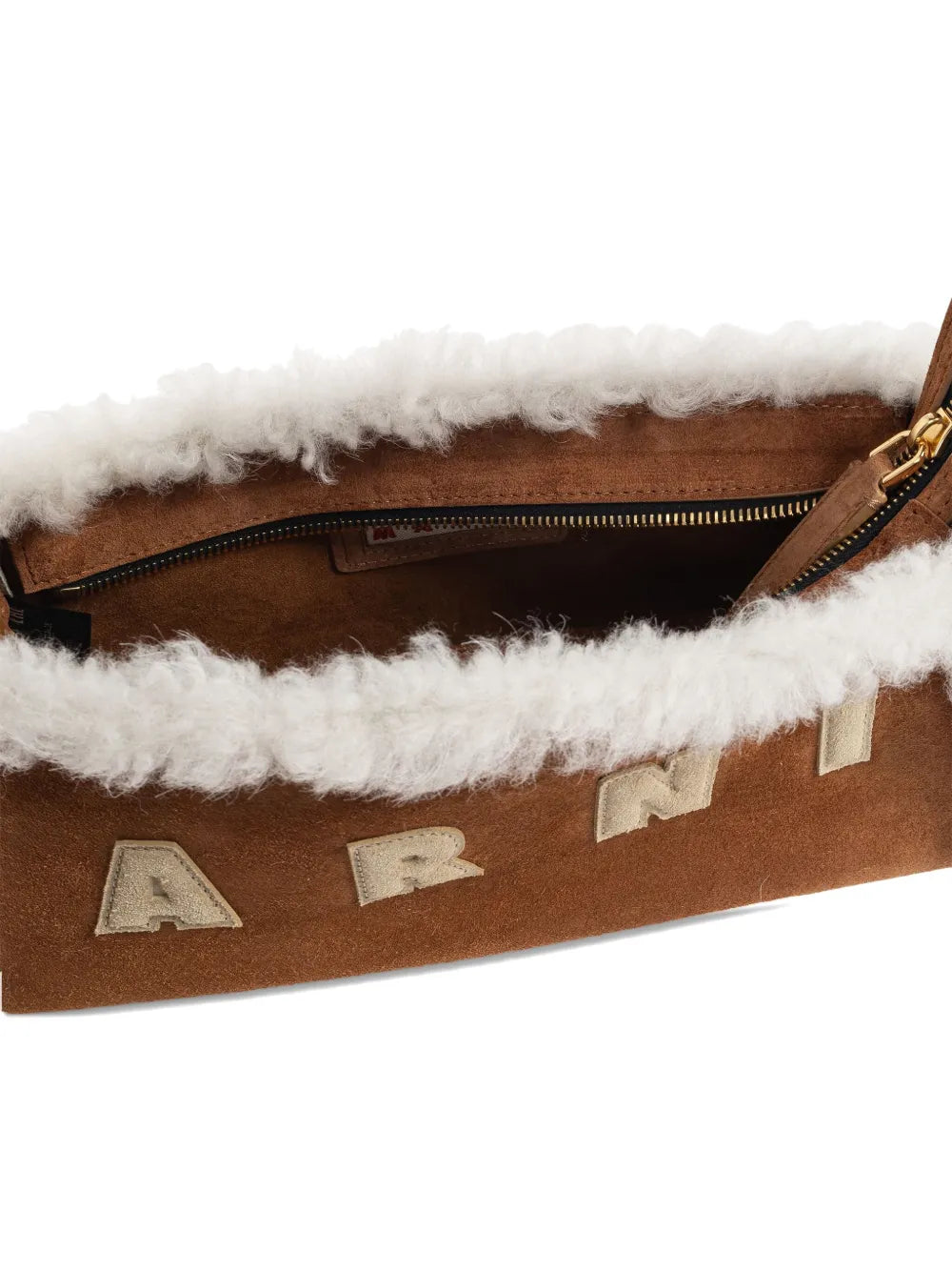 Marni Faux Shearling Applique Shoulder — Same as shown — Size One Size — Top View