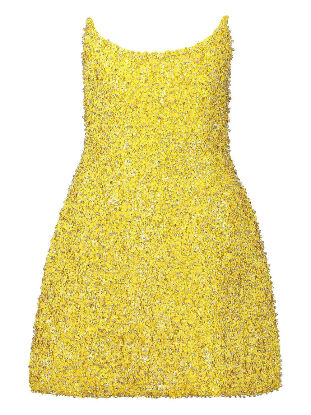 Rachel Gilbert Filius Dress — Red/ Yellow — Size XS — Front View