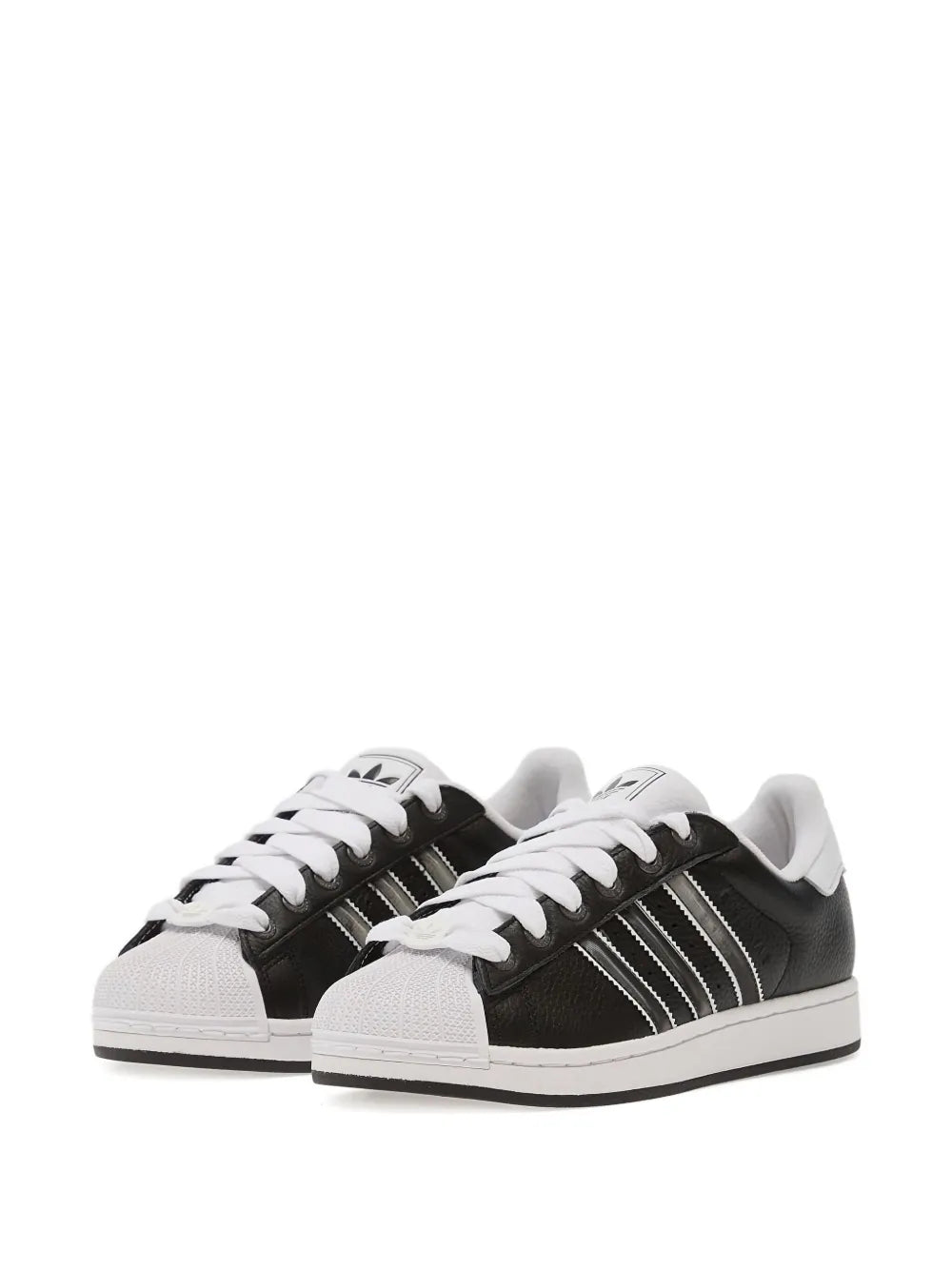 adidas Shell-Toe Three-Stripe Trainers — Black — Size US M 9 - US W 10.5 — Side View