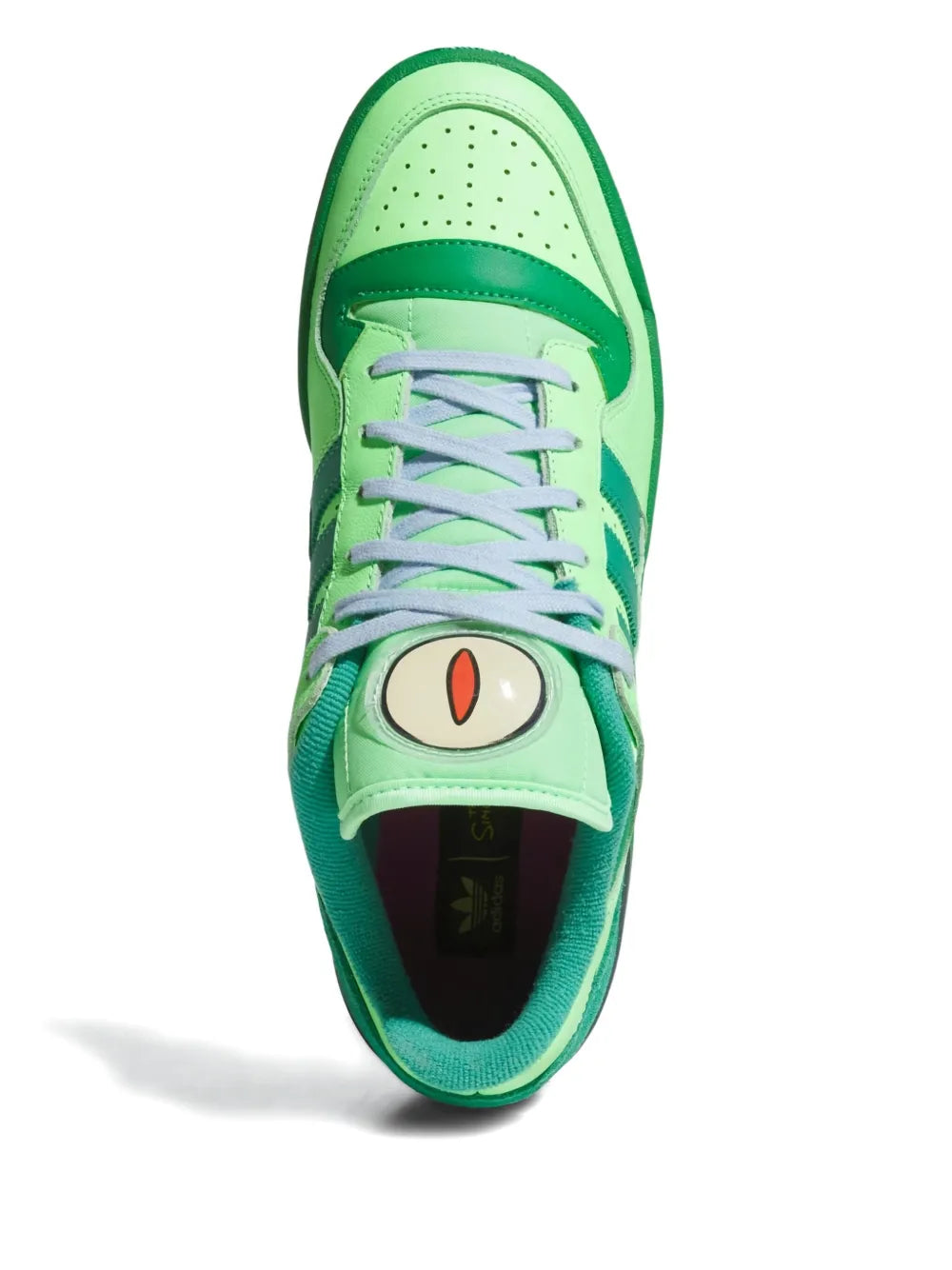 adidas Forum 84 The Simpsons - Treehouse Of Horror Sneakers — Green — Size US M 8.5 - US W 10 — Side View