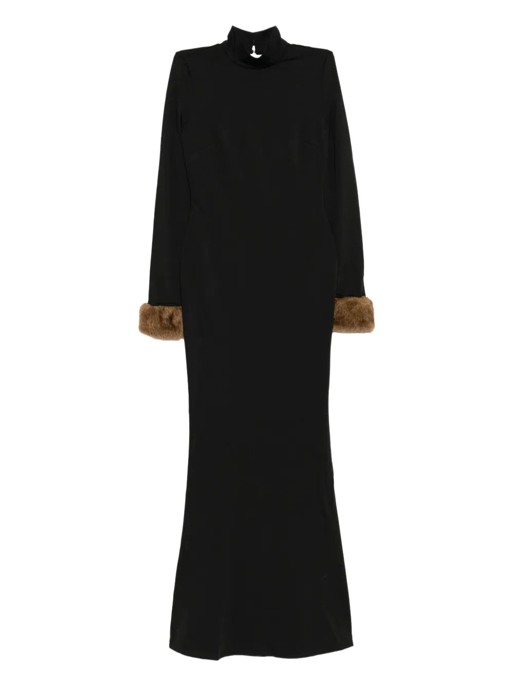 Reformation Honey Dress — Black — Size S — Front View