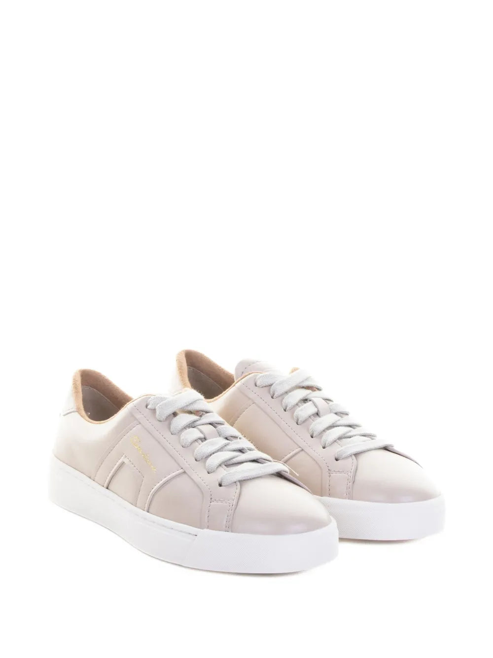 Santoni Leather Lace-Up — Pink — Size US M 3.5 - US W 5 — Side View