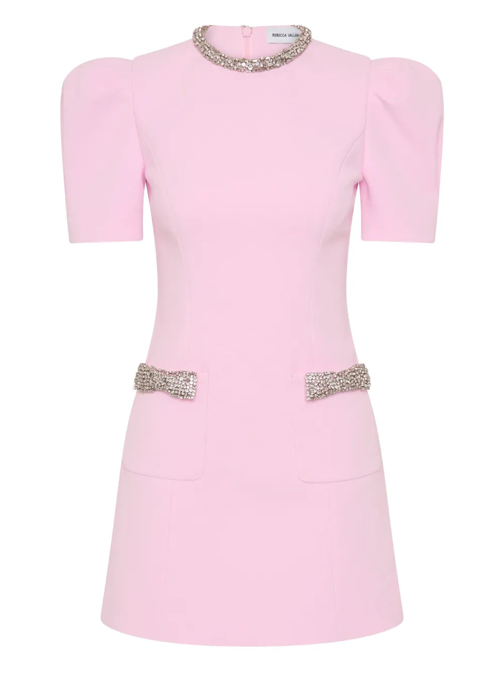 Rebecca Vallance Nemy Mini Dress — Pink — Size XS — Front View
