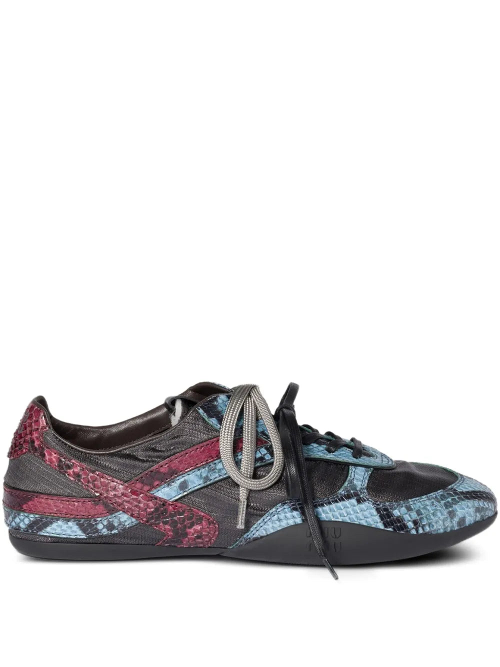 Miu Miu Snakeskin-Insert — Grey — Size US M 3.5 - US W 5 — Front View