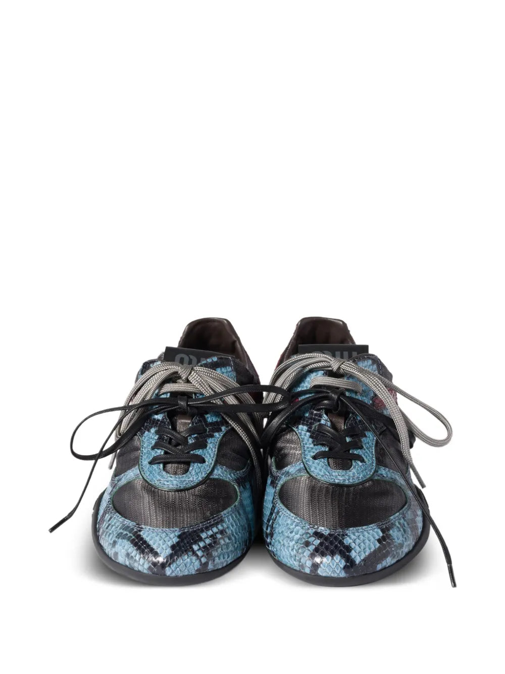 Miu Miu Snakeskin-Insert — Grey — Size US M 3.5 - US W 5 — Side View