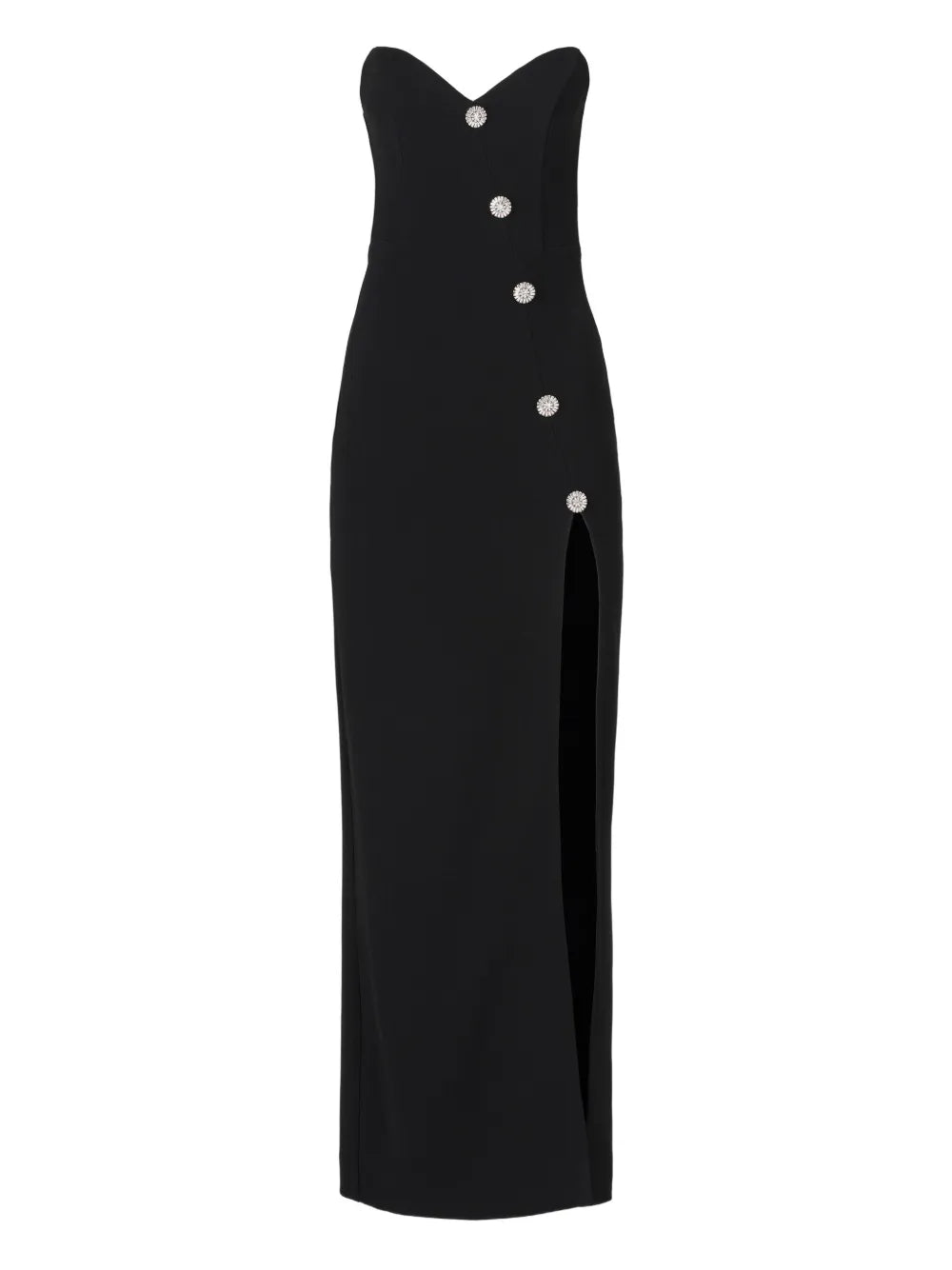 Moos Studio La Furia Negra Maxi Dress — Black — Size XS — Front View