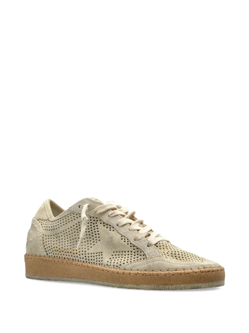 Golden Goose Perforated Star — Beige — Size US M 3.5 - US W 5 — Side View